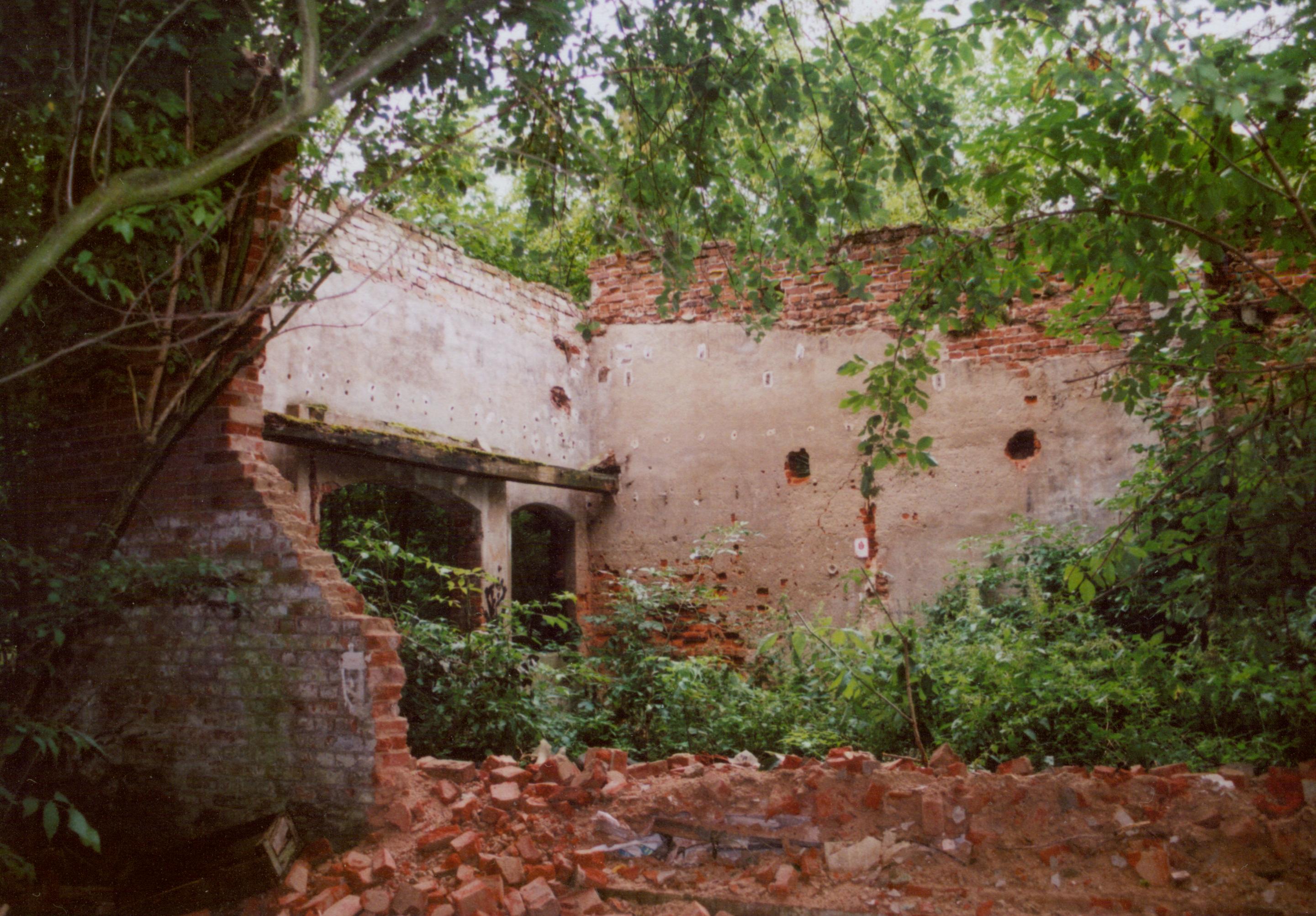 Samlino sierpień 2008 - ruina dworu w stylu willu włoskiej